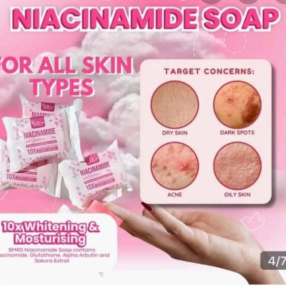 32x BMRS Niacinamide with Glutathione Premium Brightening Soap (70g each) - Picture 6 of 11